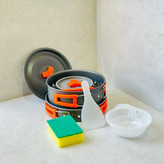 ست ظروف کمپینگ 10 پارچه دسته تاشو